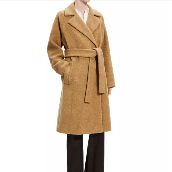 Theory Teddy Belted Wool-Blend Coat - Picture 8 of 8